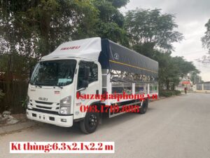 XE TẢI ISUZU NPR350 TẢI 3,49 TẤN THÙNG DÀI 6,3 MÉT